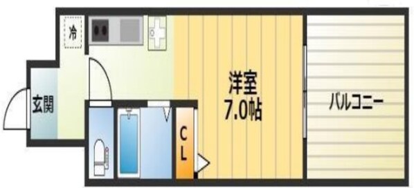 甲南灘コーポラスの物件間取画像